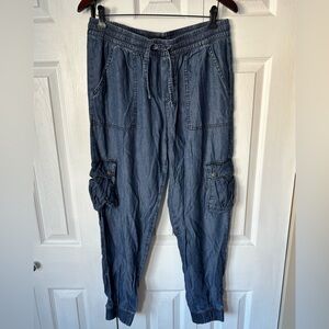 Silver Jean Co Blue Cargo Pants Size Medium